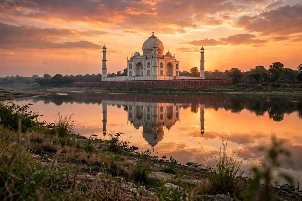 Delhi to Agra taxi route — Agra