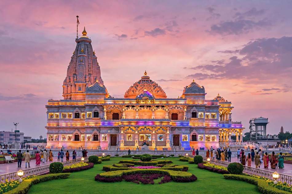Prem Mandir, Vrindavan — Braj Circuit taxi tour from Agra